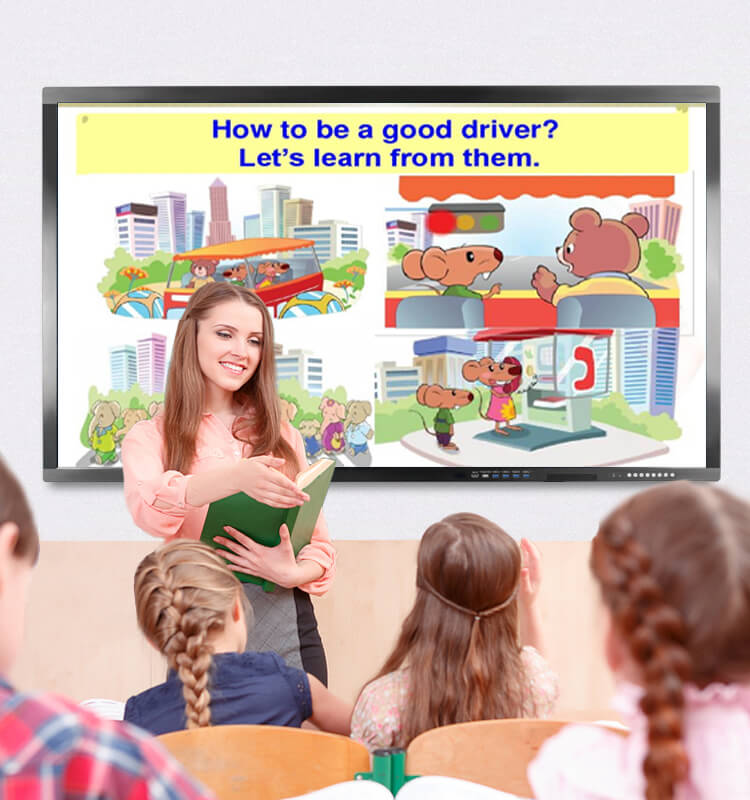 75 Interactive Whiteboard Androidwindows System Optional 4K Interactive17