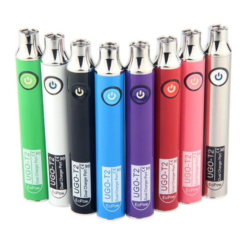 900mAh 510 Thread Battery Variable Voltage Preheat Vape Pen With Dual Charger Port Electronic Cigarette