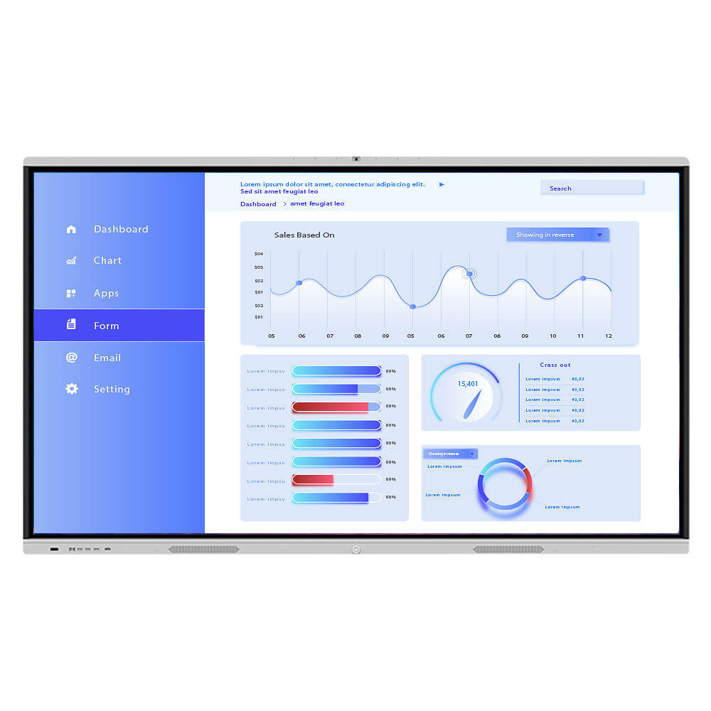 75 Interactive Whiteboard Androidwindows System Optional 4K Interactive17