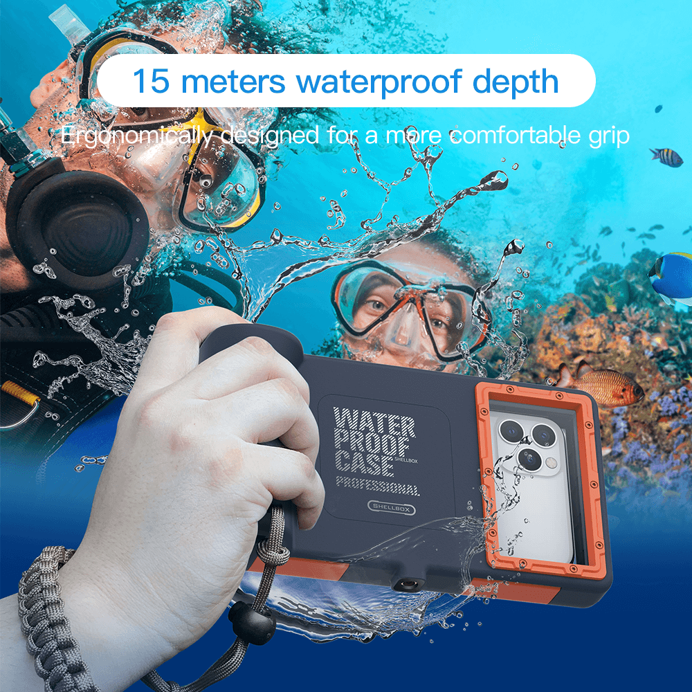 Diving Phone Case Coque 15M Waterproof Depth Cover For iPhone 11 12 13 Pro Max X XR XS Max Cases
