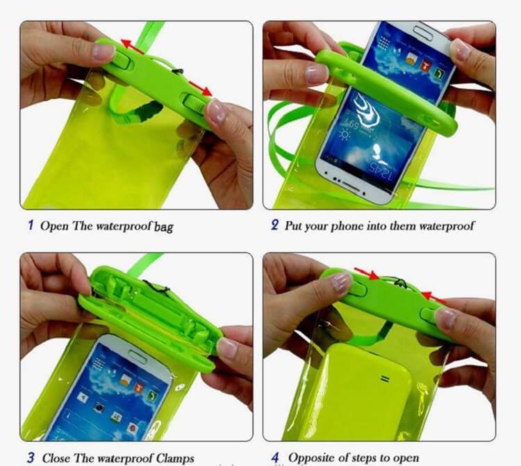 luminous-design-waterproof-cell-phone-bag-and-water-resistant-case-with-lanyard-and-clear-waterproof-bag-for-mobile-phone