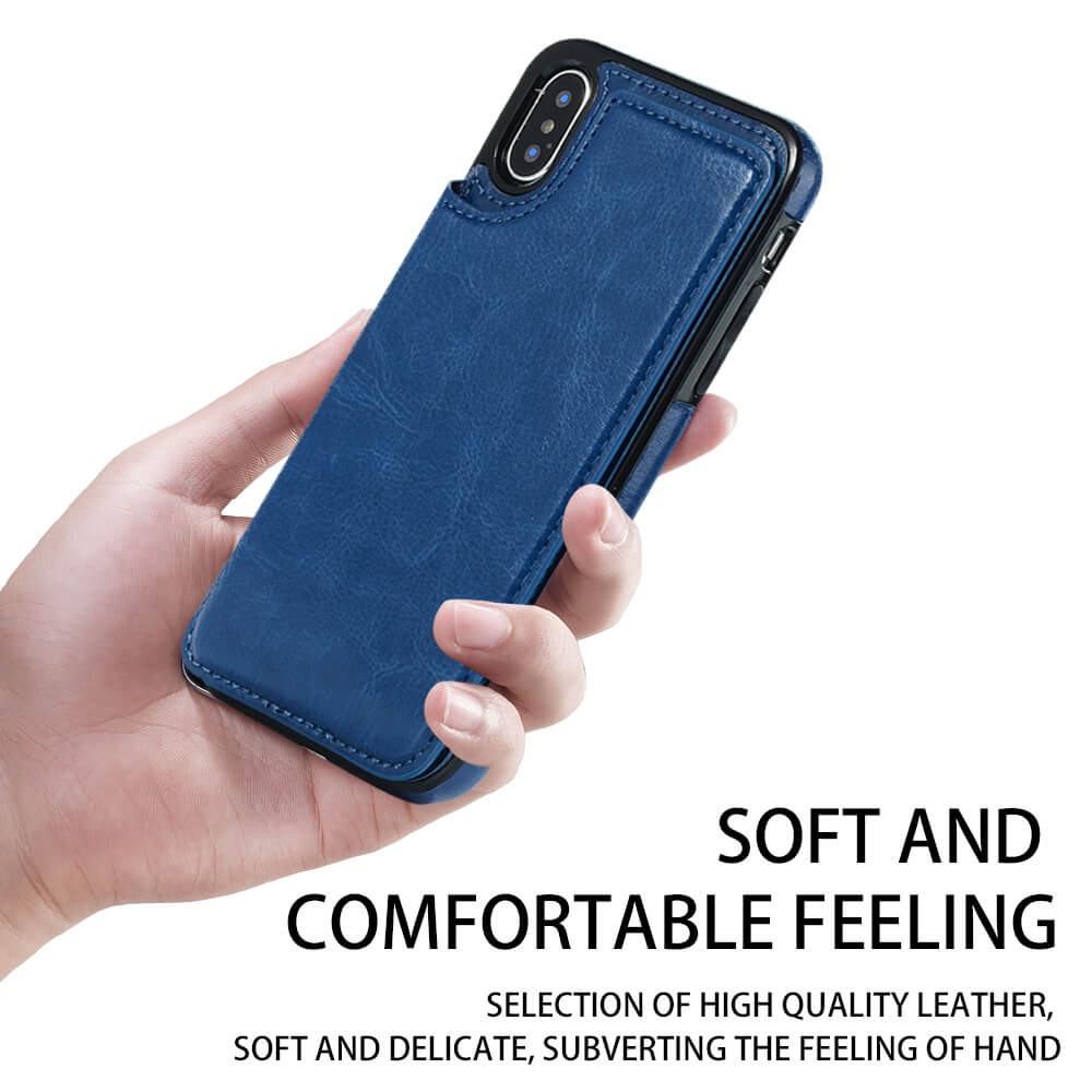 Luxury PU Flip Wallet Leather Case for iPhone XS Max XR 10 Multi Card Holders Phone Cases for iPhone X 6 6s 7 8 Plus