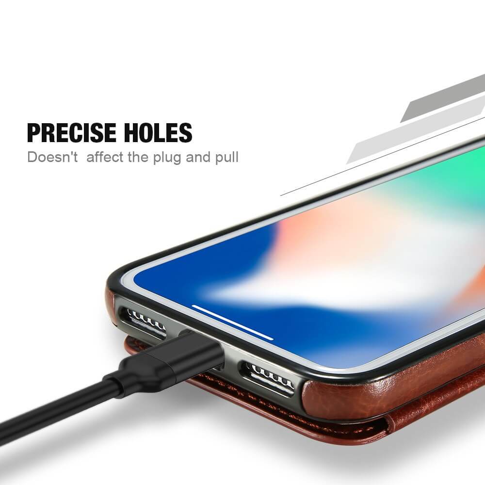 Luxury PU Flip Wallet Leather Case for iPhone XS Max XR 10 Multi Card Holders Phone Cases for iPhone X 6 6s 7 8 Plus