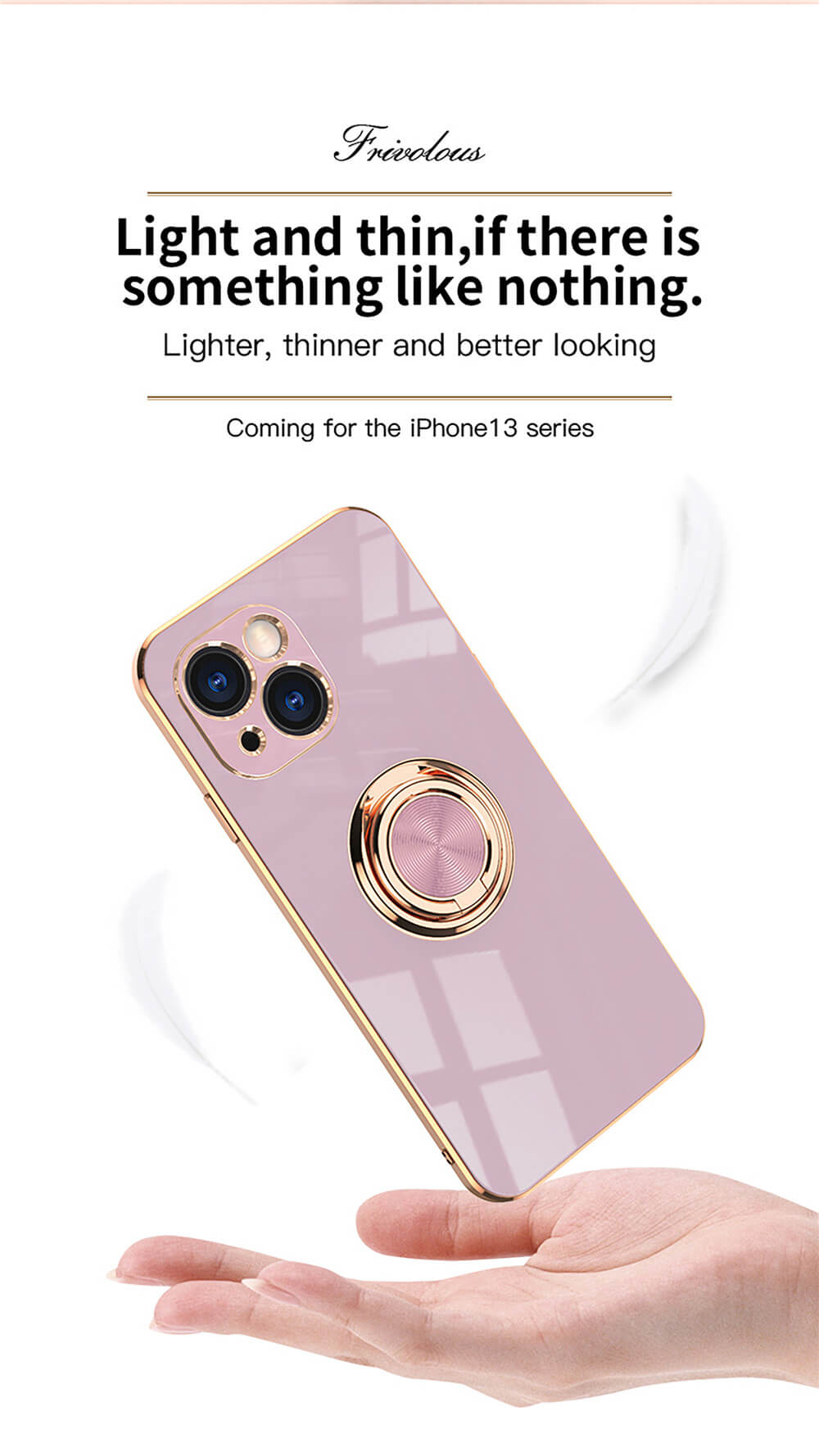 Mobile Accessories Phone Case Magnetic Suction Ring For iPhone 12 13 PRO MAX Luxury Design Phone Cover Soft Case