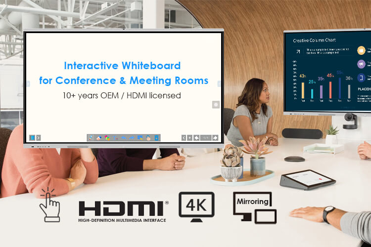 Pizarra Interactiva LCD Display White Board Smart Board Education Conference TV Screen-02