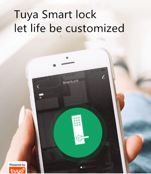 Smart Home Hotel Door Digital Lock Residence Tuya Smartlife APP TTlock Fingerprint Passcode Card WiFi Smart Door Locks