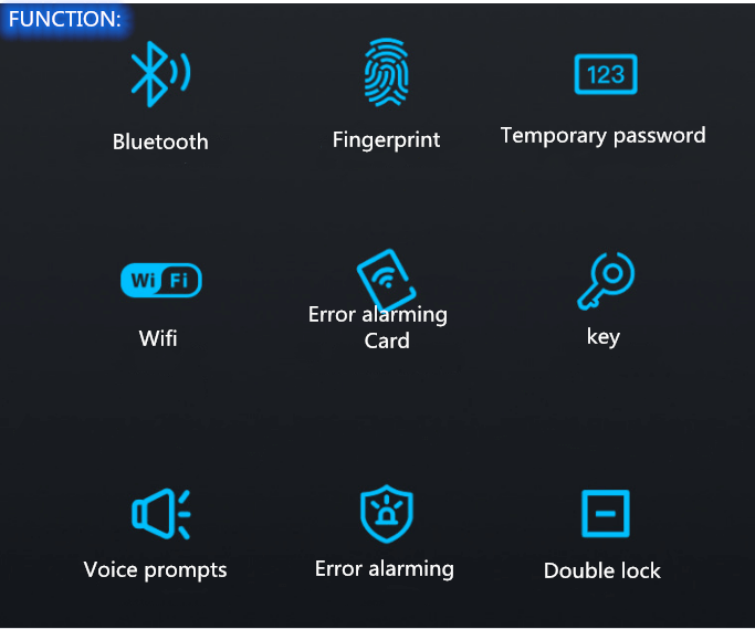 Smart Home Hotel Door Digital Lock Residence Tuya Smartlife APP TTlock Fingerprint Passcode Card WiFi Smart Door Locks