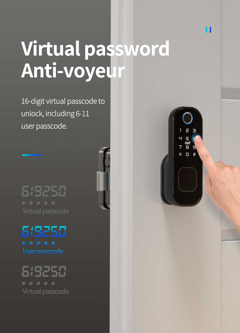 Smartlife Tuya Supplies Smart Digital Fingerprint Door Lock Make Your Life More Convenient 