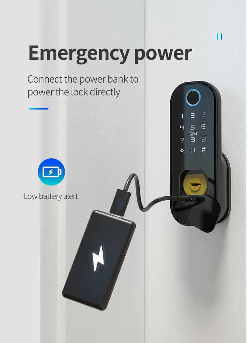 Smartlife Tuya Supplies Smart Digital Fingerprint Door Lock Make Your Life More Convenient 