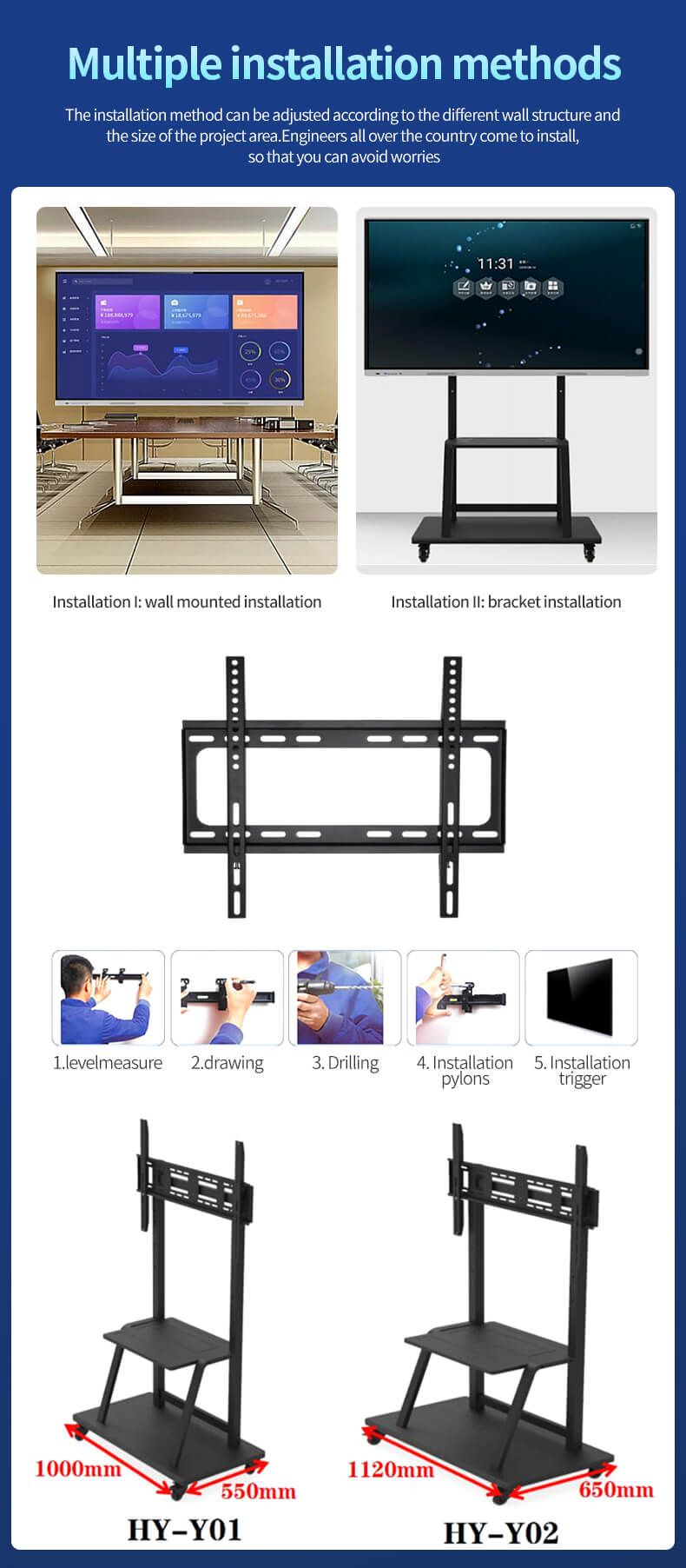 Touch Screen 95 inch 4K OPS Interactive Display Flat Panel Conference Meeting Hotel TV