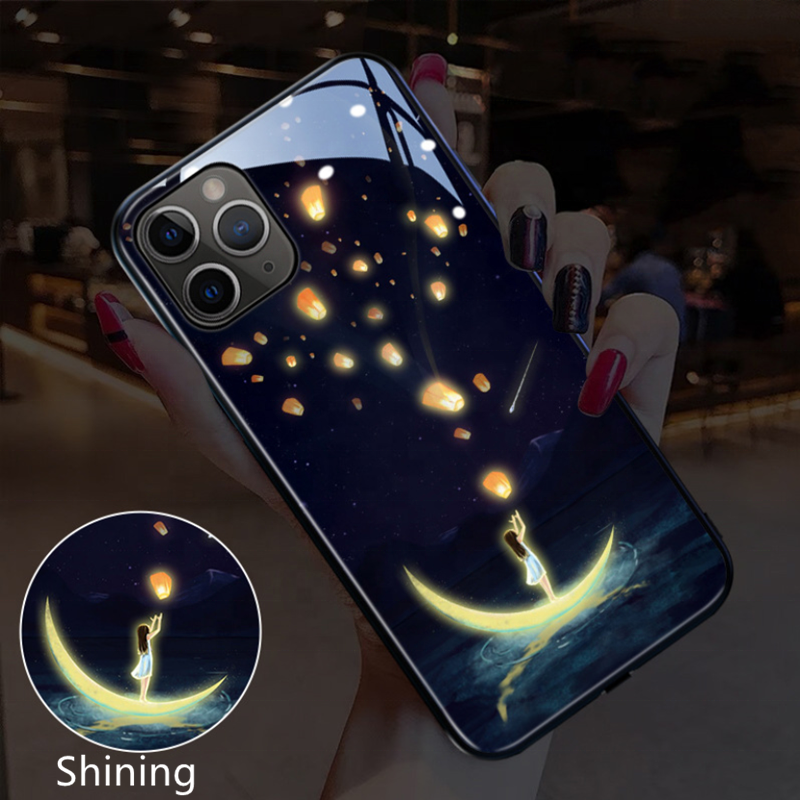 2022 Factory Price Wholesale Mobile Accessories Free Custom Logo Led Lighting Phone case for iPhone 14 14pro 14pro Max 13pro Max